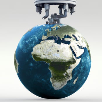 earth globe on the ground photo