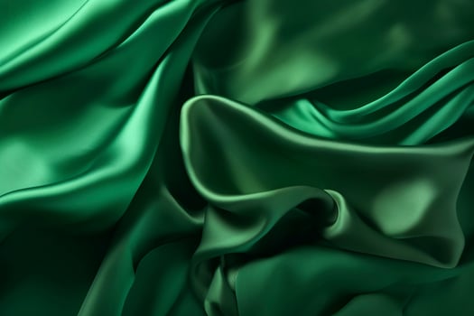 Green colored silk satin backdrop, created with photo