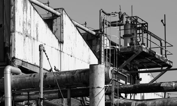 abandoned factory ruins photo