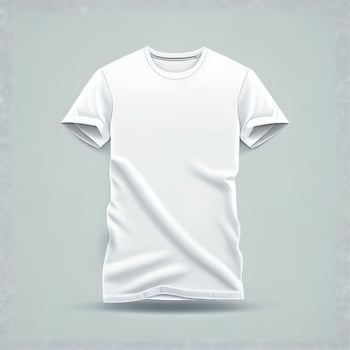t shirt mockup on white background photo