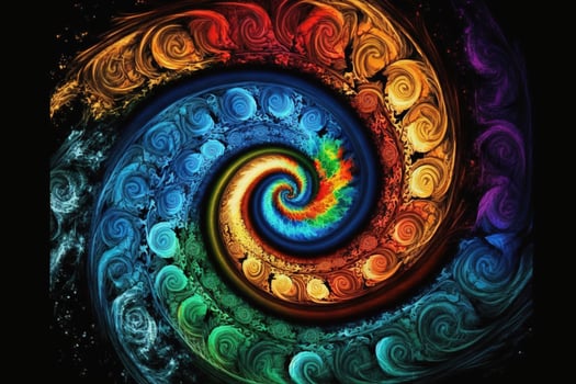 Abstract Swirl Design Tie Dye photo