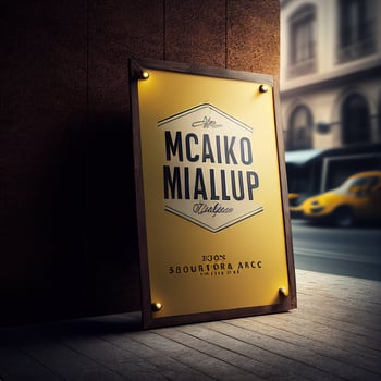 sign board mockup photo