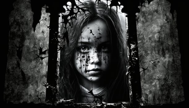 A girl in dark gothic girl horror darkest image photo