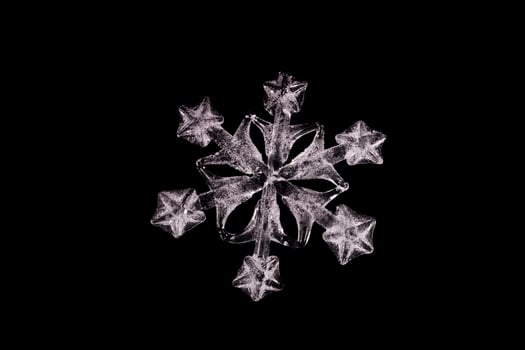 WHITE SNOWFLAKE CLOSE UP photo