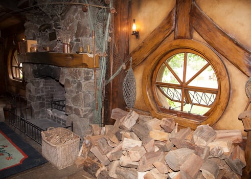 New Zealand's Fairy Tale House Round Window photo