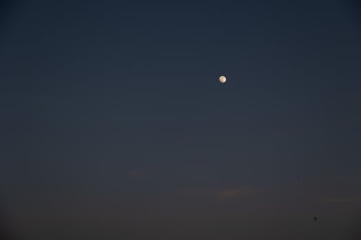 silver moon background in the sky photo