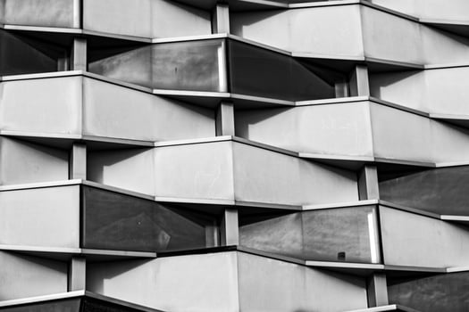 interesting modern building architectural background Zaragoza Spain photo