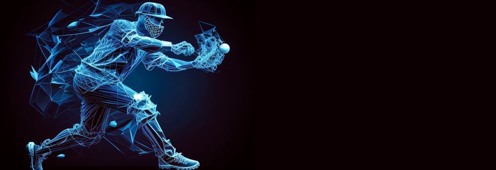 Baseball player. Baseball cap. Hitter swinging with bat. Abstract isolated silhouette. drawing AI photo