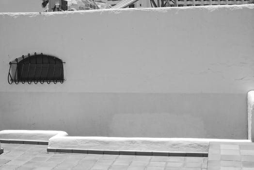 interesting, minimal background with bright architectural details in close-up photo
