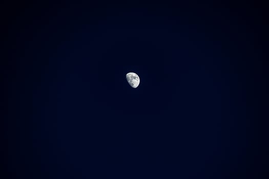 calm night landscape in a square in a cloudless sky photo