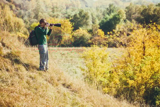 A man taking photos