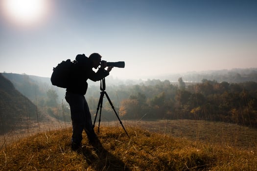 A man taking photos