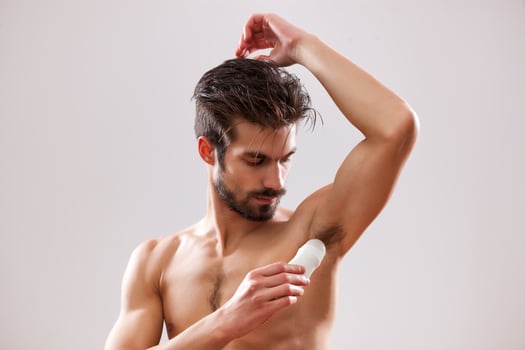 A man who takes care of himself in the morning photo