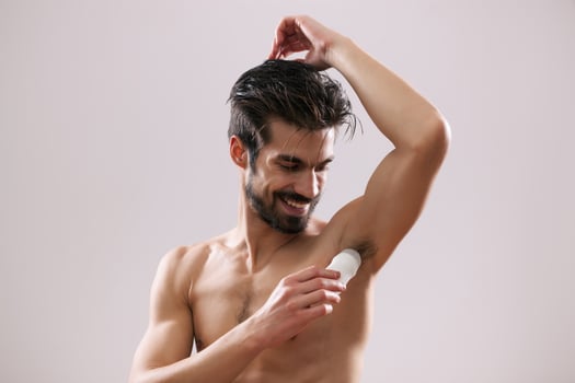 A man who takes care of himself in the morning photo
