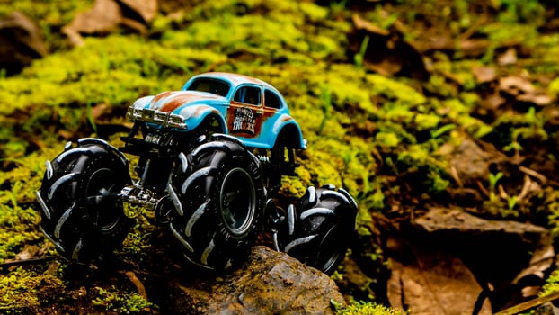 Minahasa, Indonesia  saturday, 10 December 2022, Amazing Monster Off-road Car Toy photo