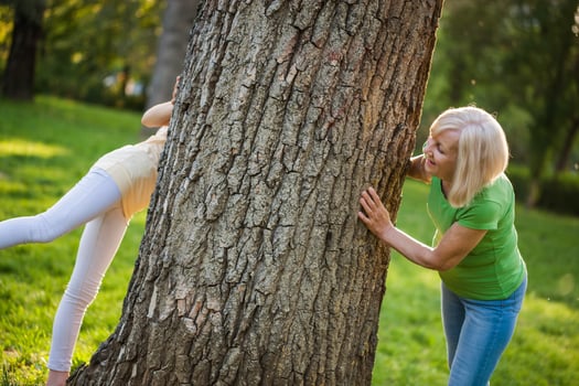 A grandmother spending time with her granddaughter photo