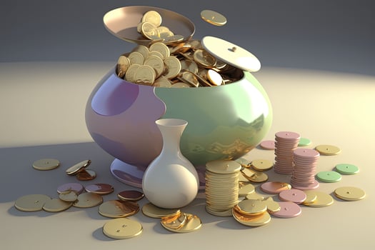 finance concept on white background, illustration photo