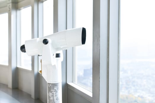 binocular on the top of building photo