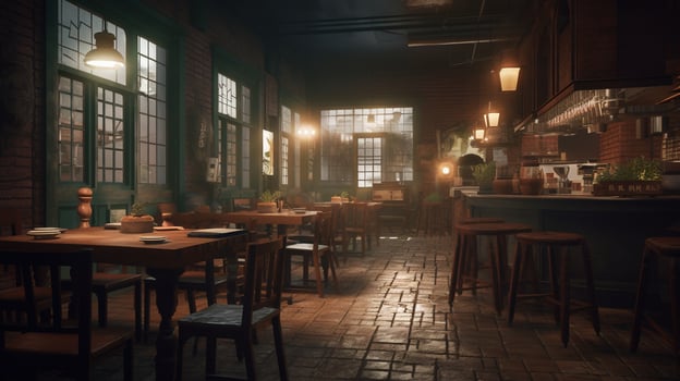 interior of a restaurant photo