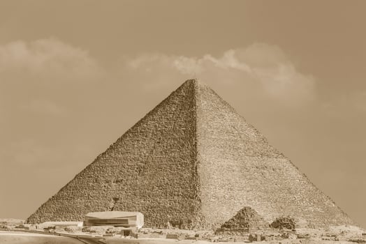 pyramid of Cheops in Giza, Egypt photo