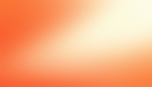 Orange grainy gradient background, white spotlight smooth color gradient, noise texture, copy space photo