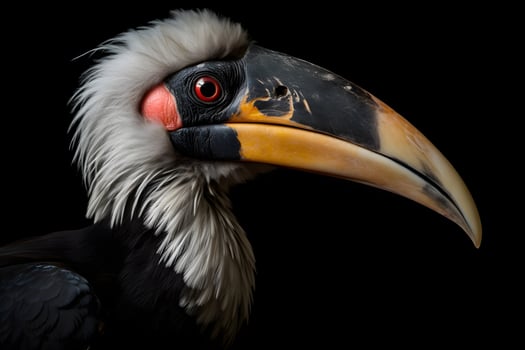 Hornbill isolated on white background photo