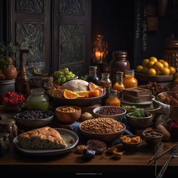 Food on Iftar Ramadan Month photo