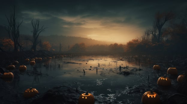 Halloween spooky background. Illustration photo