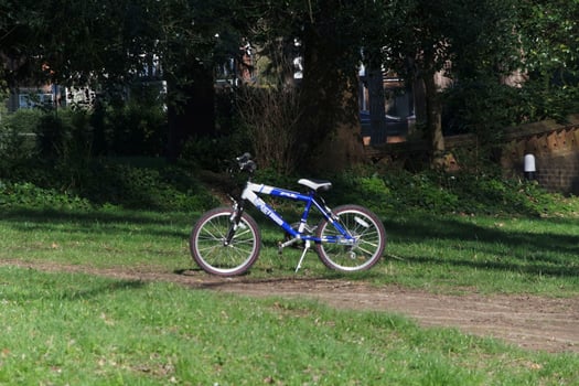 Beautiful Low Angle View of Wardown Public Park of Luton England Great Britain. Image was Captured on 03-April-2023 photo