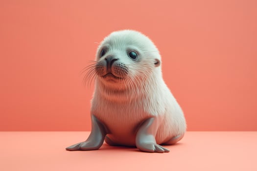 Little cute fur seal. . photo