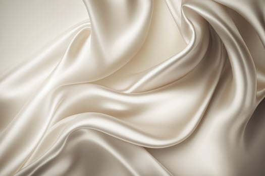 The texture of the silk fabric of broken white color for the background. photo