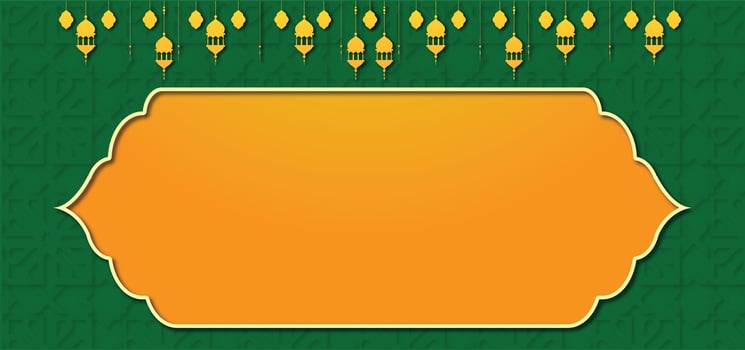 Eid-Al-Fitr ramadan Milad mosque Islamic Arabic Green Luxury Background photo