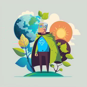 Earth Day Environment Day Nature Green Glossy background Images tree and water photo