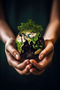 Greening for a Sustainable Future Reducing CO2 Emissions through Renewable Energy for a Healthier Ecology and a Cooler Planet on Earth Day photo