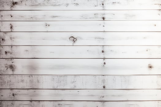 Top down view of white wooden plank panel Textured background photo