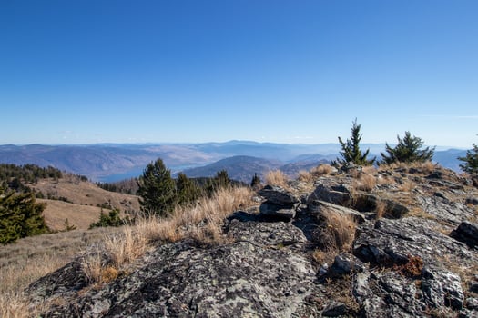 View from Mt Kobau in the Okanagan Valley photo