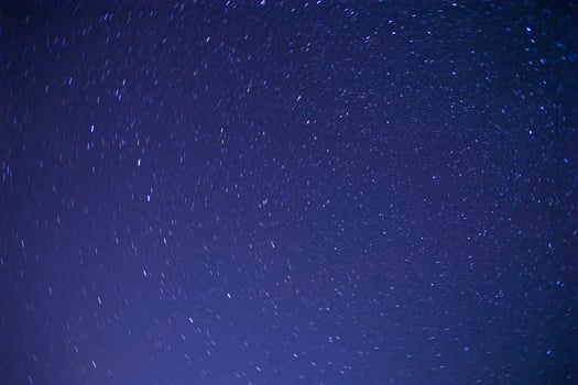 short trails of stars rotating around Polar star photo
