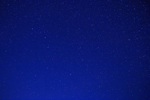 view on Ursa Major and Ursa Minor constellations in night sky photo