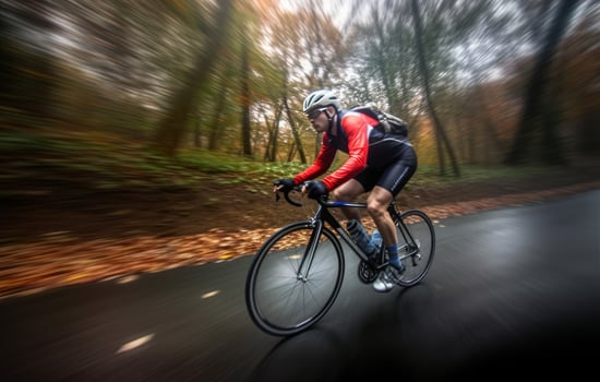 Man on bike. Illustration photo