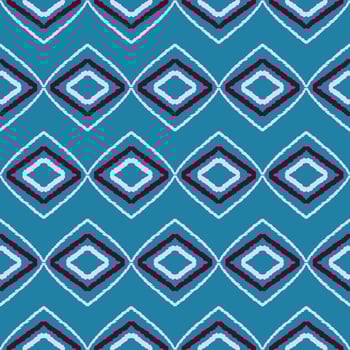 blue geometric ethnic pattern illustration design photo