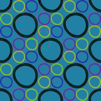 seamless pattern with circle illustration design photo
