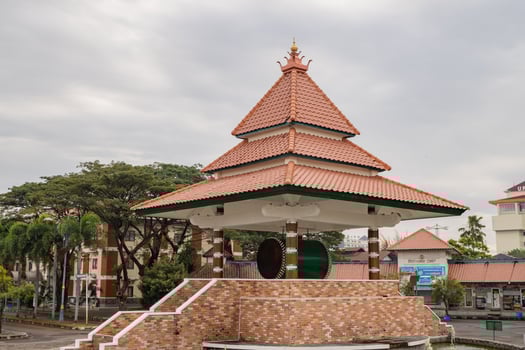 Bedug House, the warning stuff for prayer of Muslim. The photo is suitable to use for Ramadhan poster and Muslim content media.