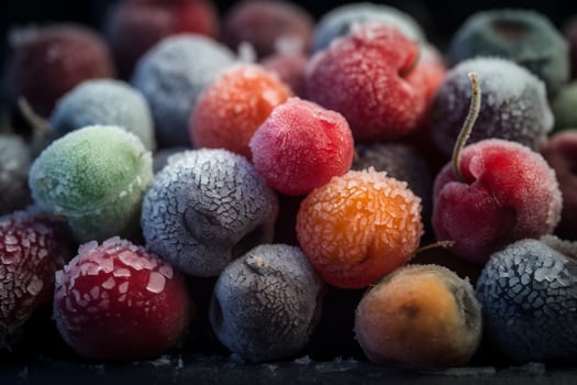 Frozen fruits and berries. photo
