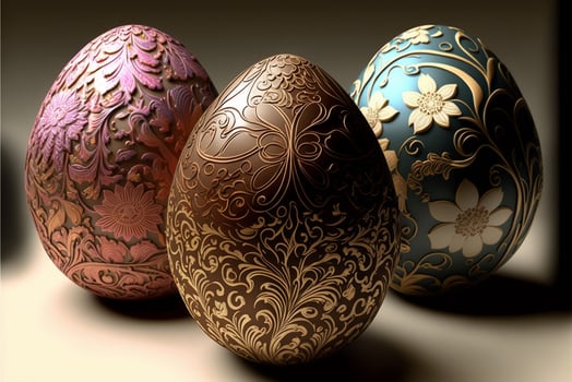 Decorative Colorful Easter eggs images for Easter day photo