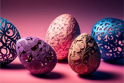Decorative Colorful Easter eggs images for Easter day photo
