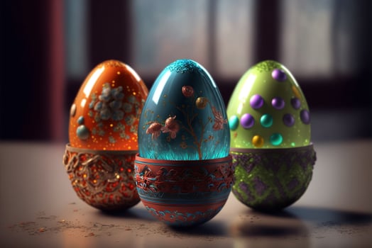 Decorative Colorful Easter eggs images for Easter day photo