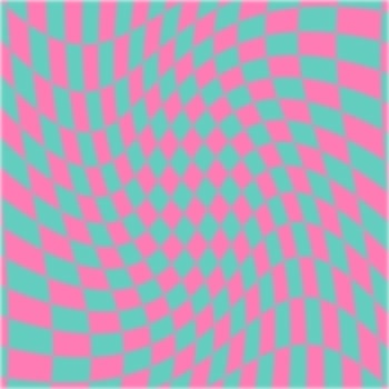 psychedelic geometric pattern with squares photo