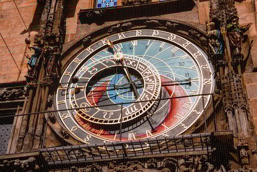 Prague Astronomical Clock in the Old Town of Prague photo