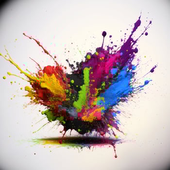 3D Color Paint Splash Texture background photo