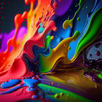 3D Color Paint Splash Texture background photo